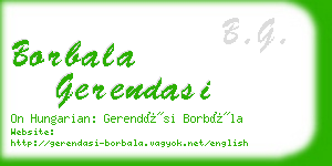 borbala gerendasi business card